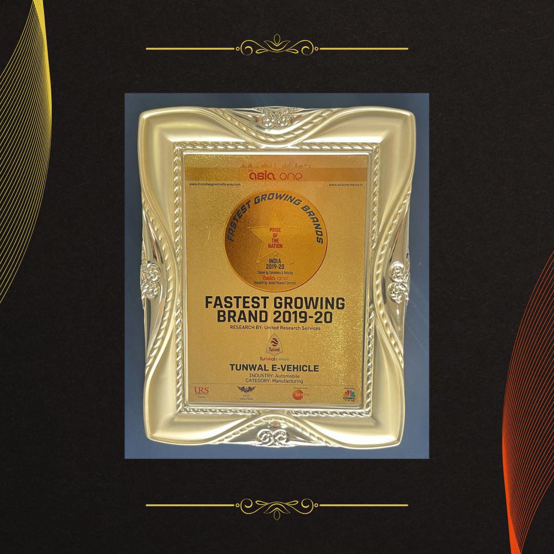 Tunwal E-Motors award/recognition