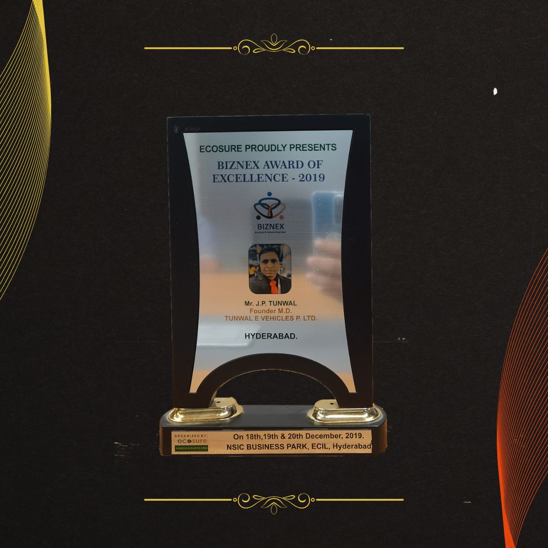 Tunwal E-Motors award/recognition